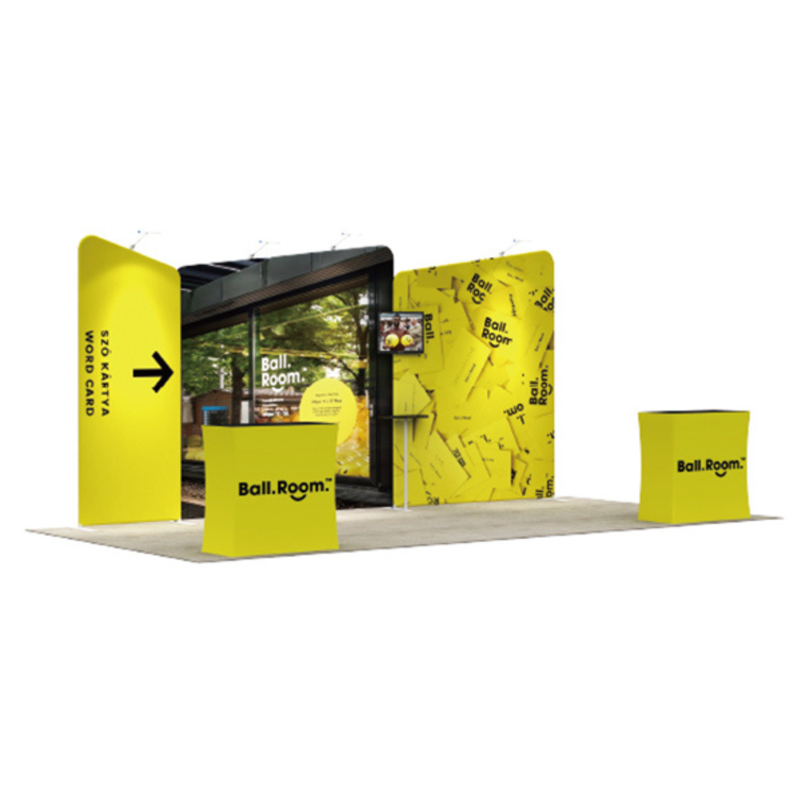 3x6 Exhibition booth fabric tension type30 trade show roadshow