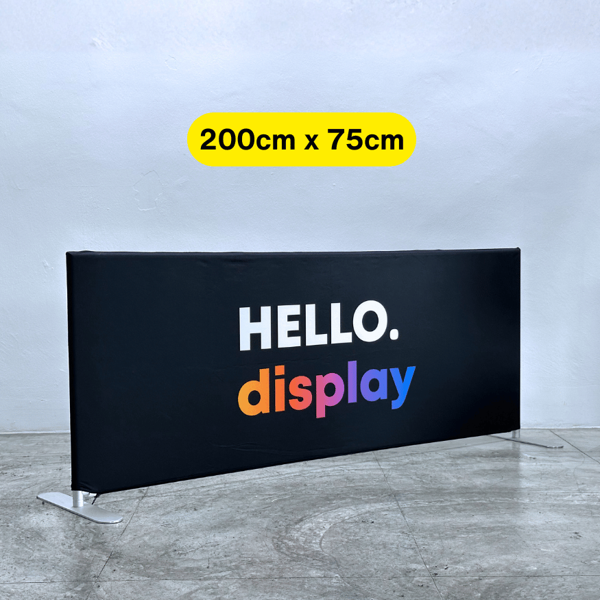 200x75 pickleball sport court divider sponsor ad banner indoor outdoor stand