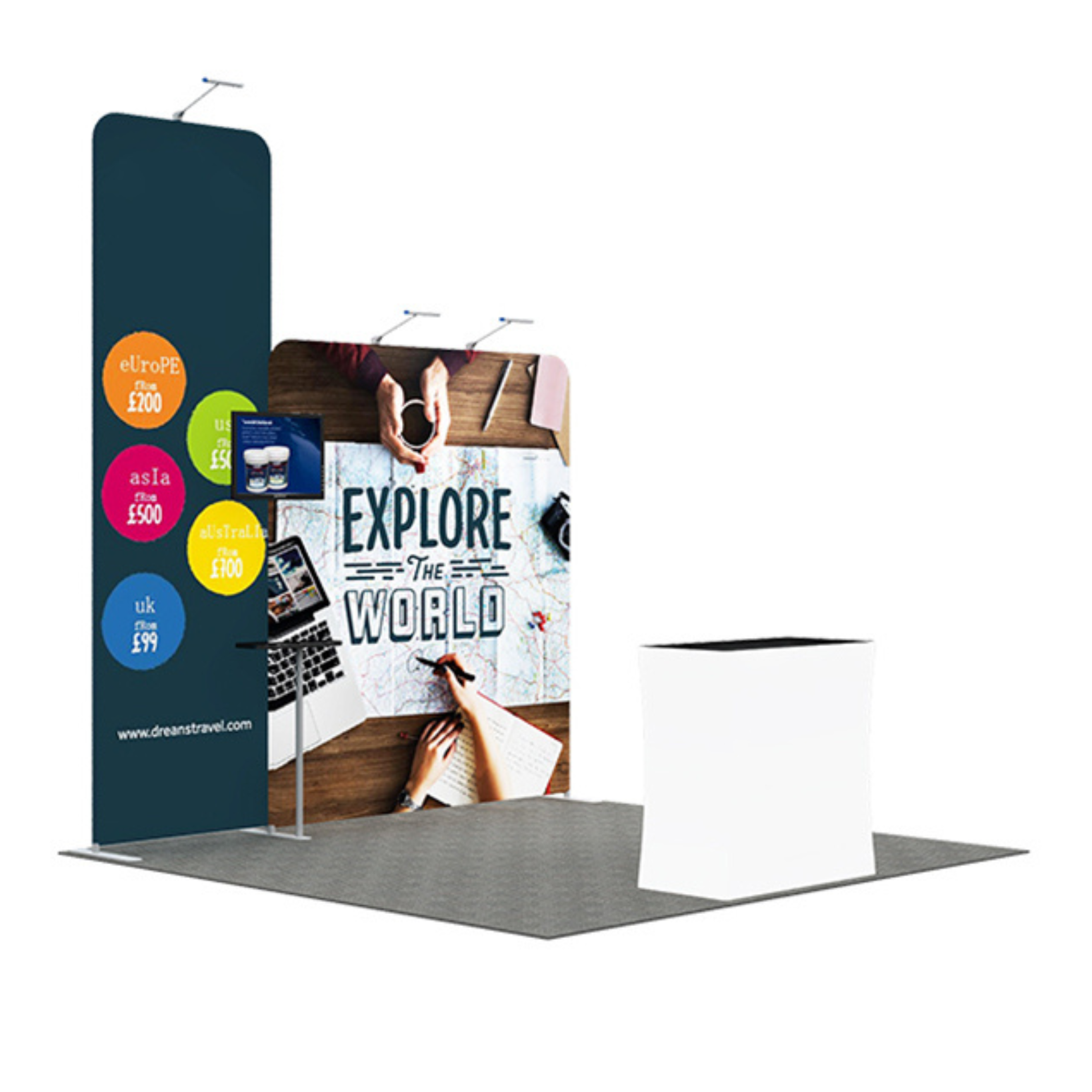 3x3 Exhibition booth fabric tension type36 trade show roadshow