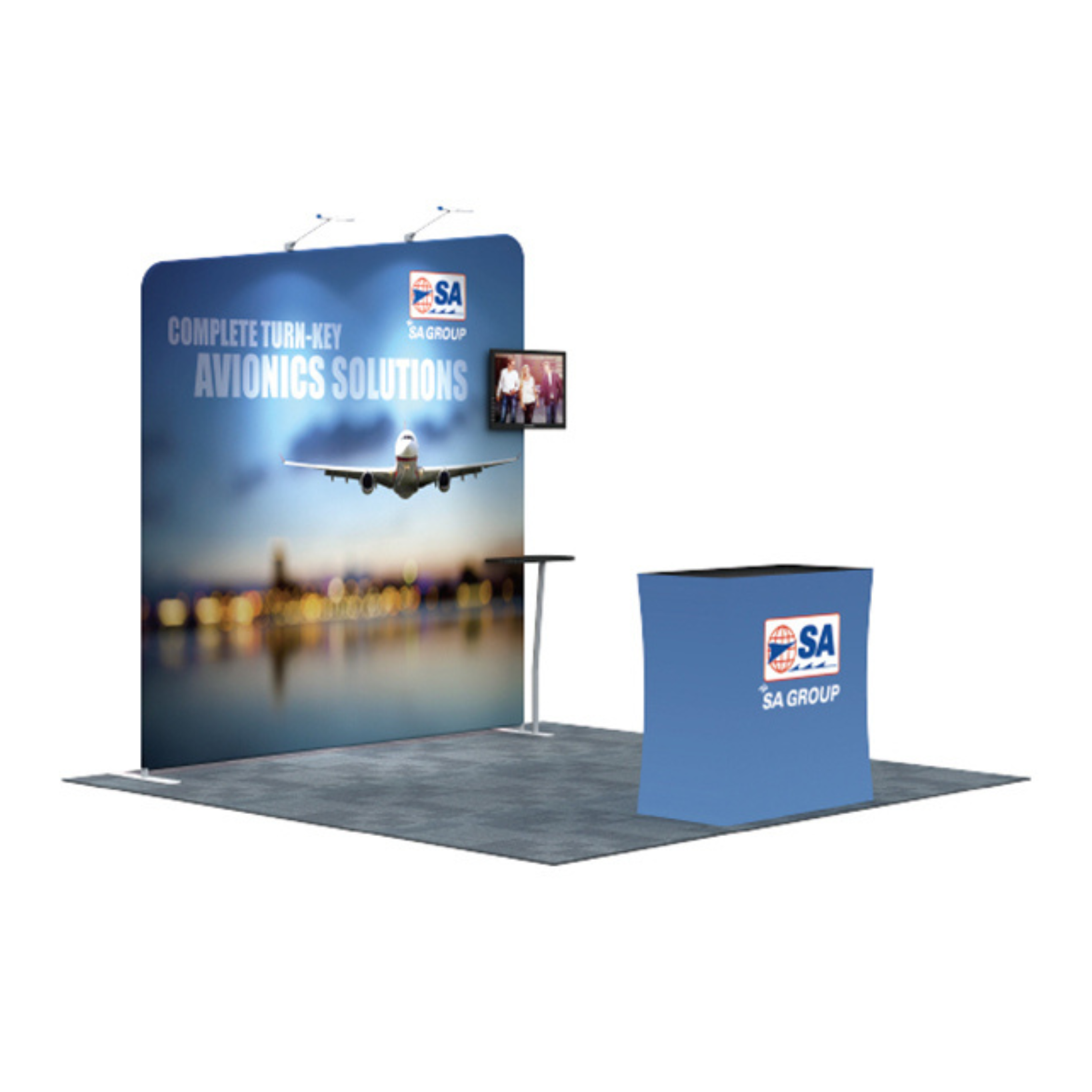 3x3 Exhibition booth fabric tension type41 trade show roadshow
