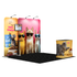 3x3 Exhibition Booth Type 37 9.8ft (W) x 9.8ft (L) portable tension fabric exhibition booth trade show