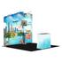 3x3 Exhibition Booth Type 38 9.8ft (W) x 9.8ft (L) portable tension fabric exhibition booth trade show