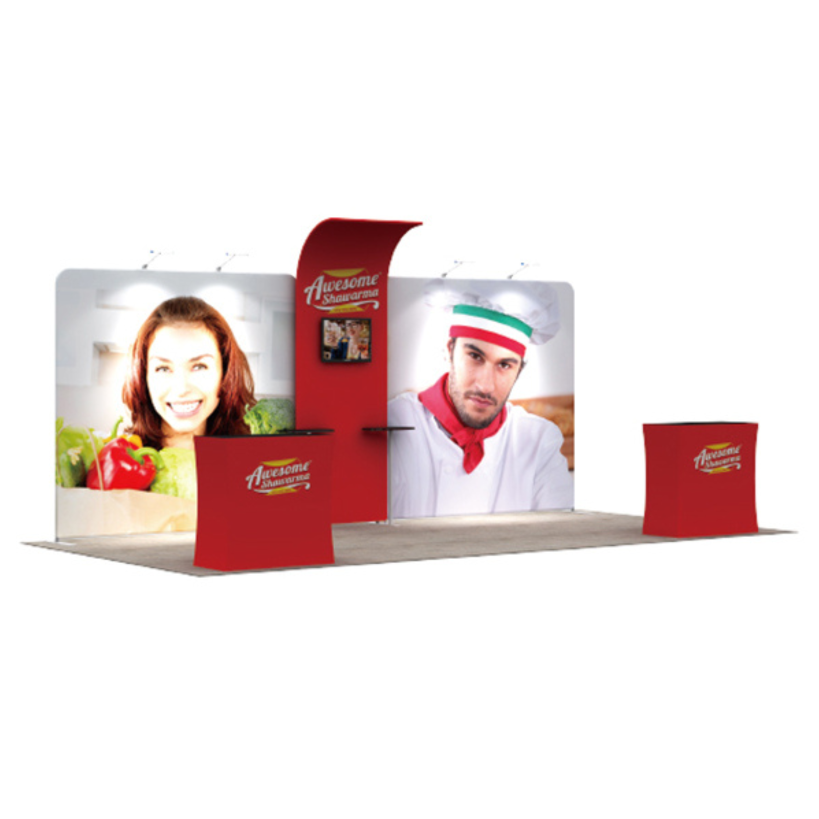 3x6 Exhibition booth fabric tension type17 trade show roadshow