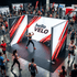 SEG lightbox booth Type 1 — 3-panel backlit exhibition booth with branded fabric graphic