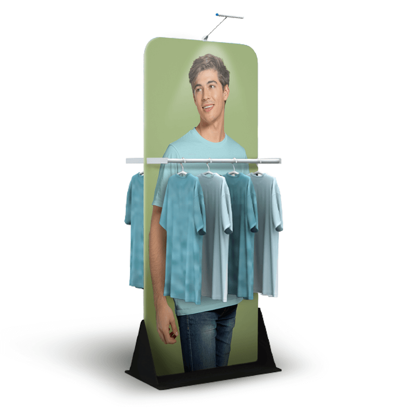 tension fabric banner stand with holder display rack exhibition roadshow