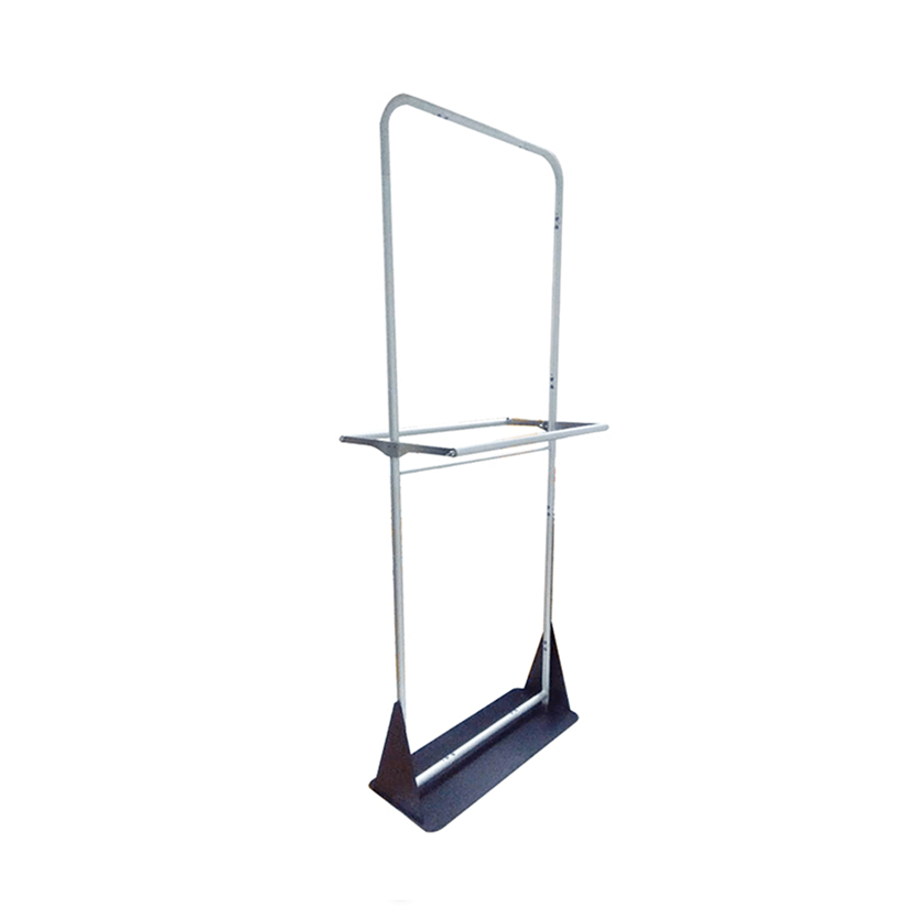 fabric banner stand with holder display rack
