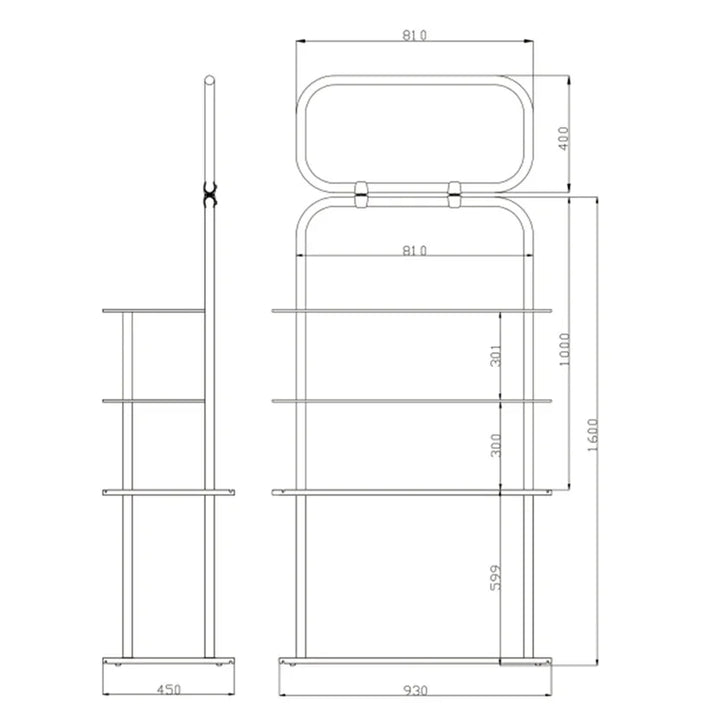 Display Rack Header Fabric Backwall Display Rack with Header | Minimal Effort to Install ...