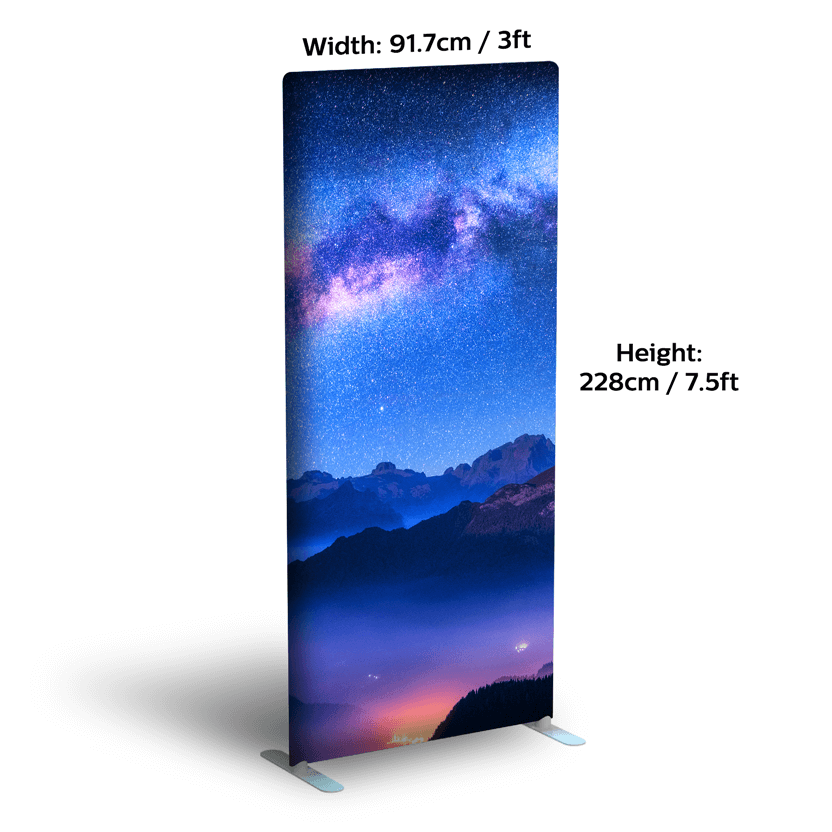 tube fabric lightbox backdrop 91.7cm / 3ft (W) x 228cm / 7.5ft (H)