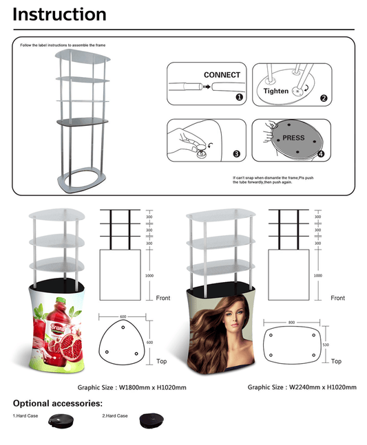 Square Fabric Display Rack | Perfect Edition to Your Event Space ...