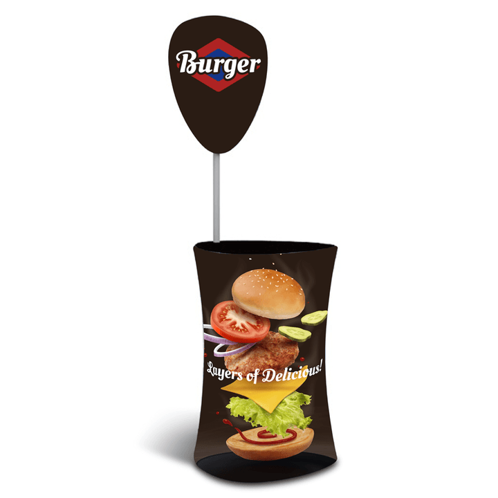 Triangle Fabric Promotion Counter Display Rack | Easy Installation ...